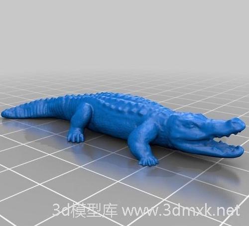 鳄鱼3d打印模型下载