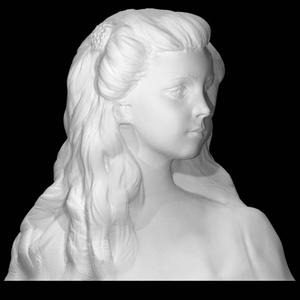 3D打印模型文件欧洲小女孩人物扫描雕塑-西蒙家的小女儿.stl
