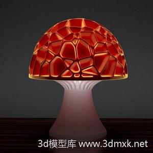 镂空蘑菇灯饰3d打印模型下载stl