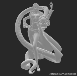 航海贼王女帝汉雅波库克3D打印模型下载人物手办