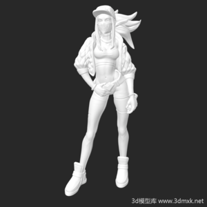 英雄联盟角色阿卡丽KDA皮肤3d打印模型下载