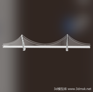 金门大桥吊桥3d打印模型素材下载