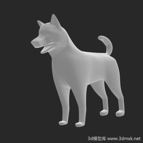 柴犬3d打印模型下载