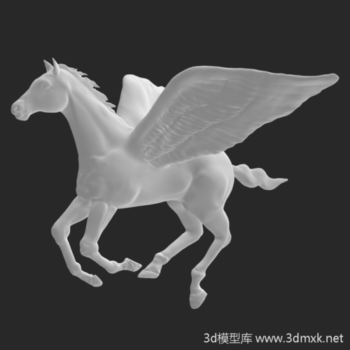 翅膀飞马3d打印模型下载