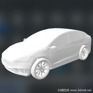特斯拉Model X电动汽车3d模型
