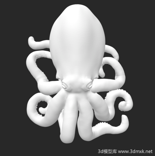 大章鱼3d打印模型下载