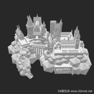 哈利波特魔法学院霍格沃滋城堡3D打印模型下载