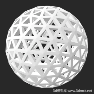 三角形网格镂空球3d打印模型免费下载STL文件