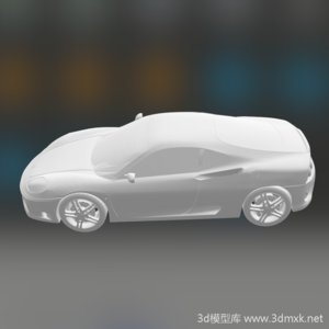 法拉利360跑车3d打印模型stl图档下载