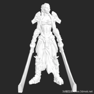 魔兽世界女兽人德拉卡3d模型下载