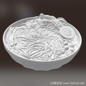 食物道具螺蛳粉3d模型素材下载
