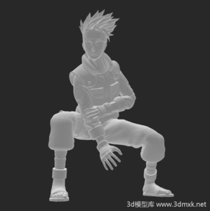 火影忍者卡卡西3D打印模型素材下载