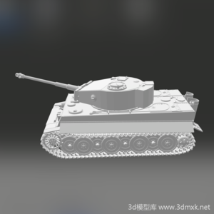 德国虎式坦克3d打印模型下载