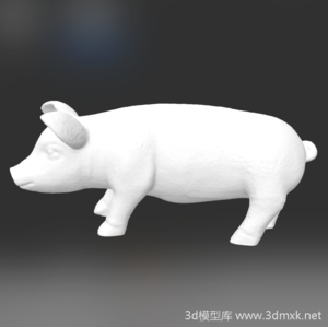 小猪仔3d打印模型高精度STL素材