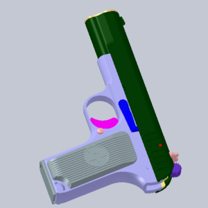TT33手枪3D模型下载